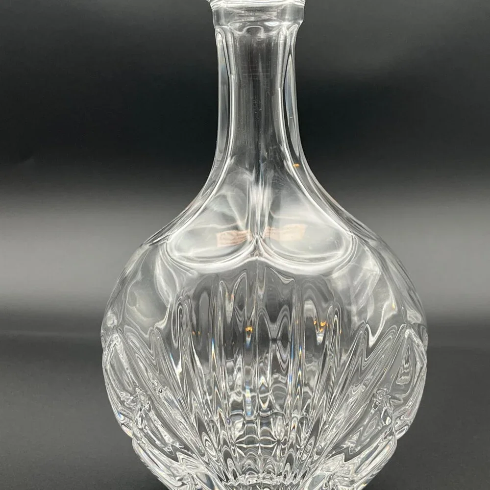 Vintage 9” Bavarian Crystal Vase Nachtmann Germany. Marked‎ label